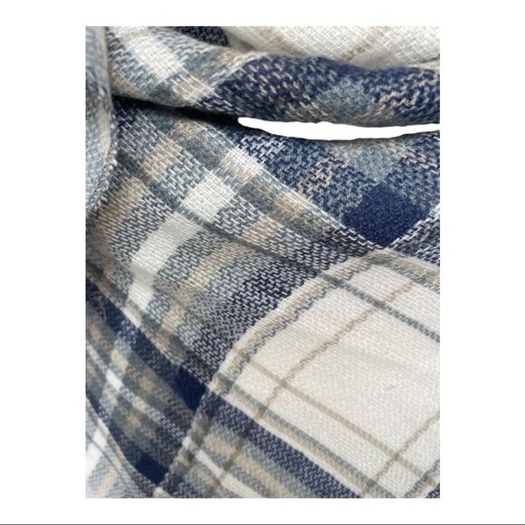 MULTI SEASON OVERSIZED PLAID BLANKET SCARF - Picture 4 of 5